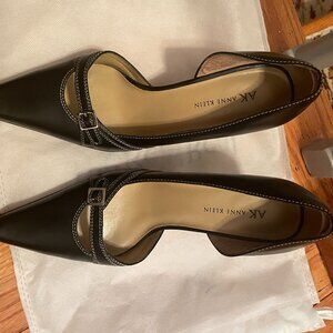 ANNE KLEIN Black Classic; 3" heels.